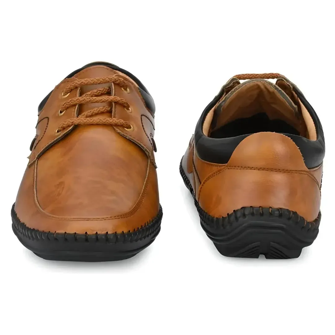Loafers for Men, Rising Wolf Daily Wear Mens Loafers Tan Color