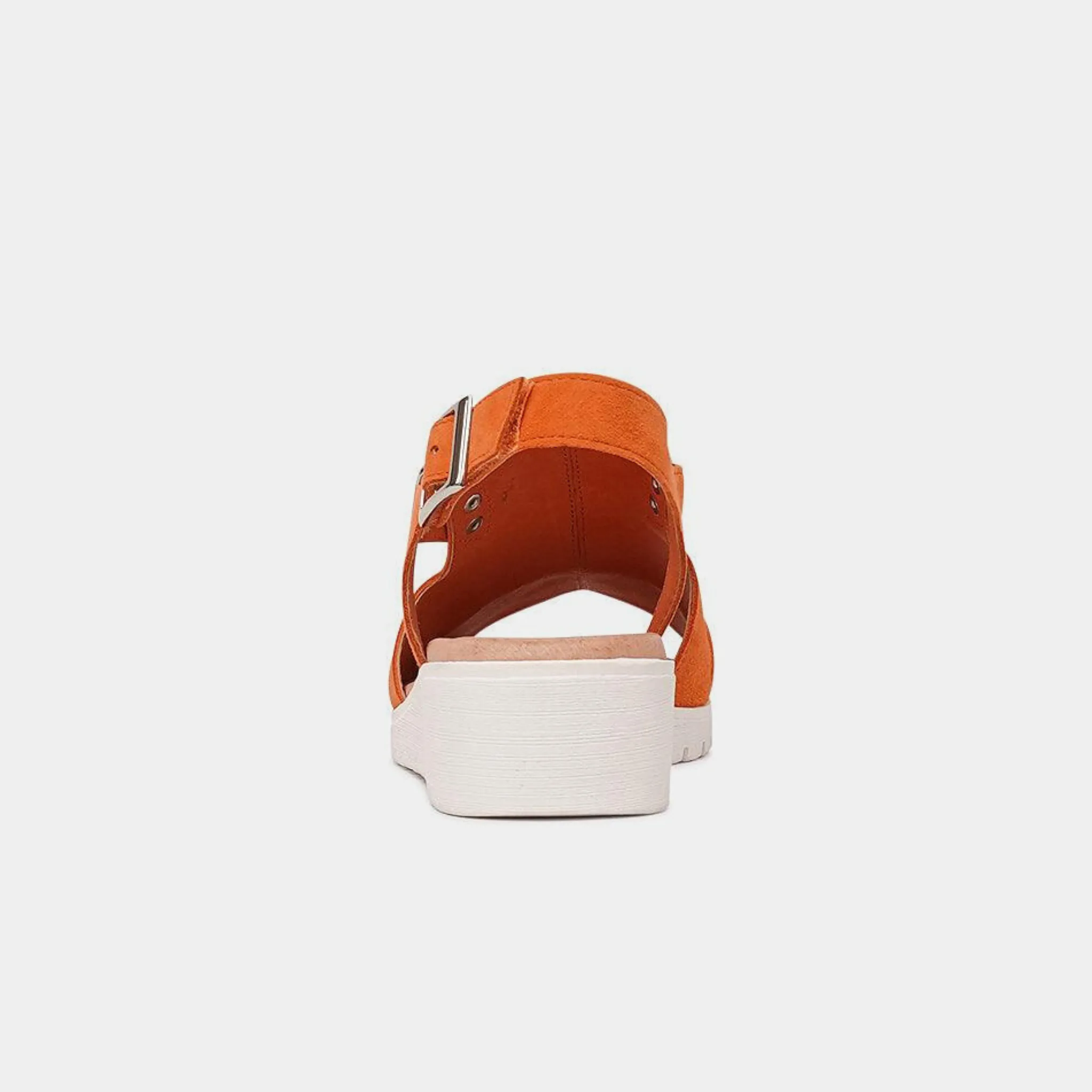 Madis Orange Suede Sandals