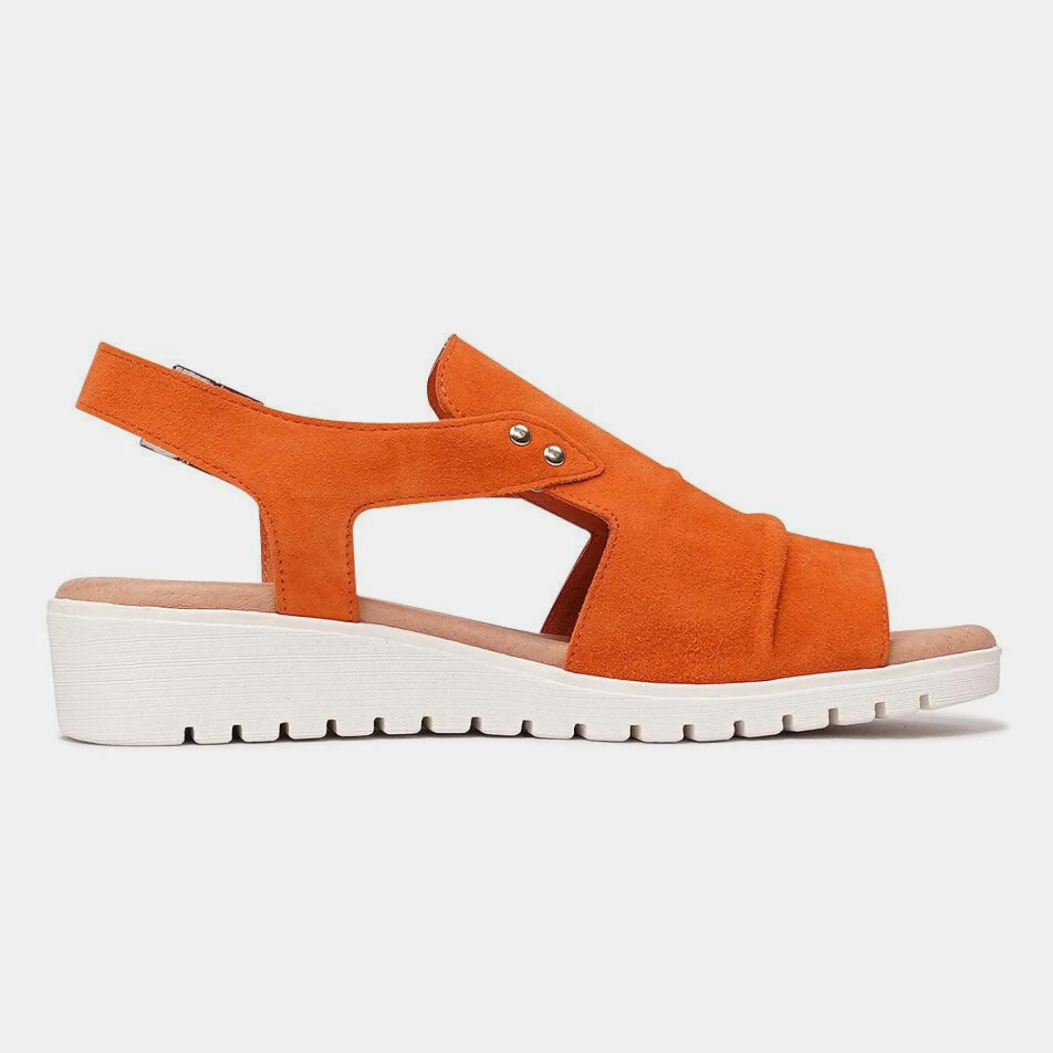 Madis Orange Suede Sandals