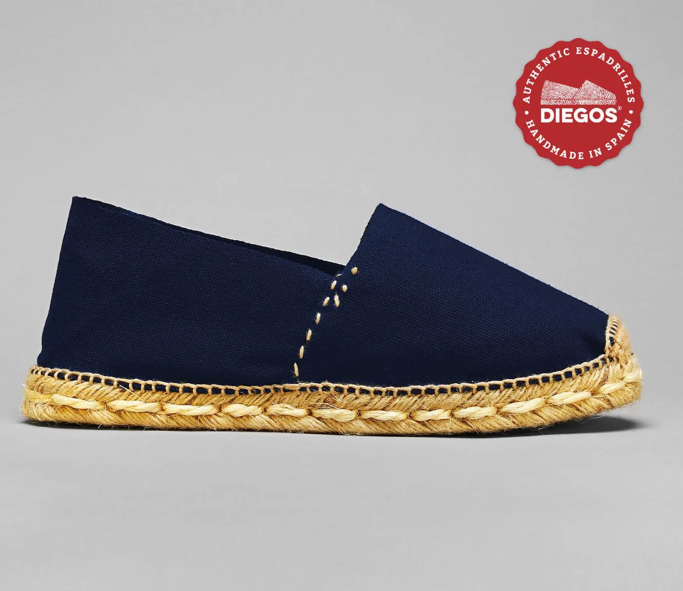 Navy blue espardenya
