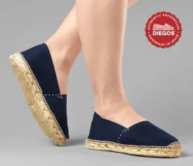 Navy blue espardenya
