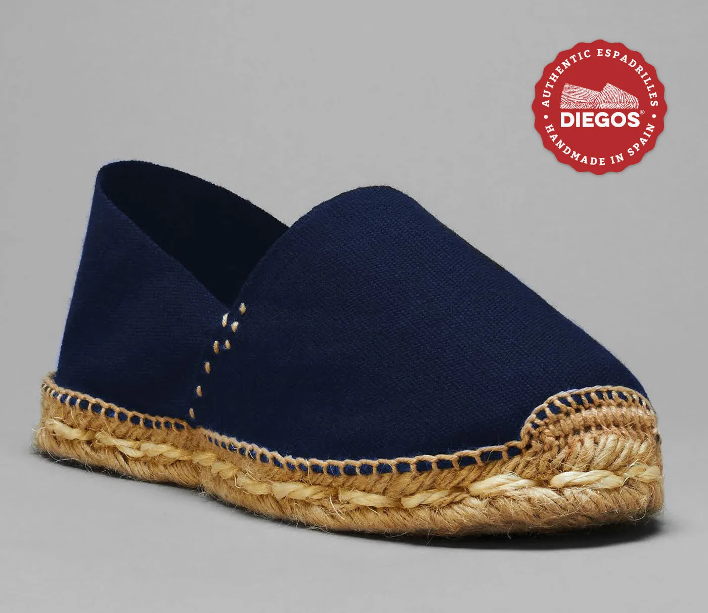 Navy blue espardenya