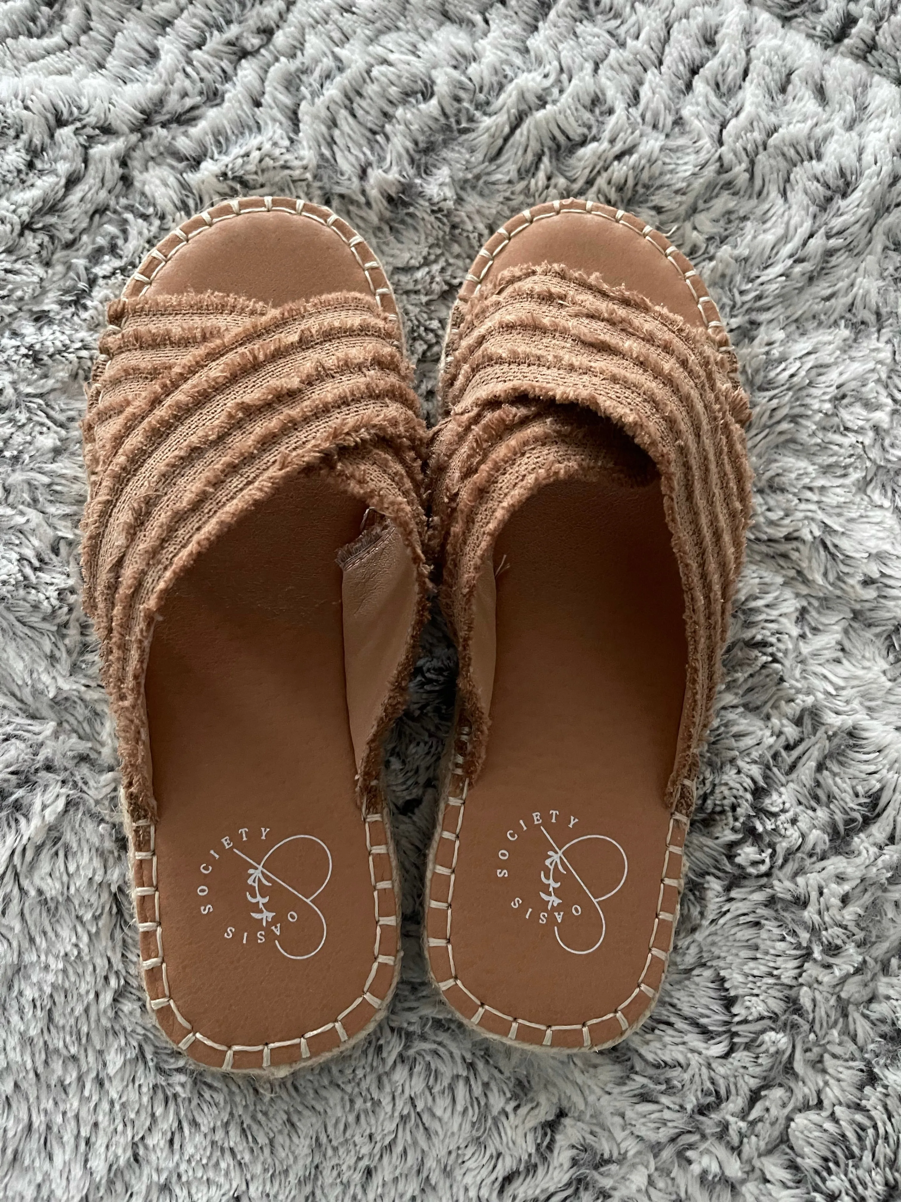 Oasis Society Espadrille Beach Flat Sandals