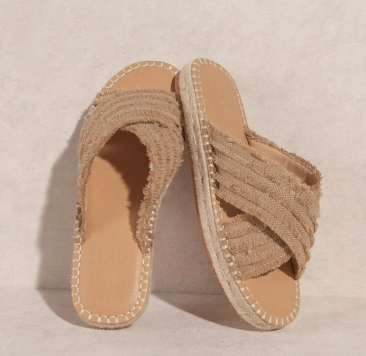 Oasis Society Espadrille Beach Flat Sandals