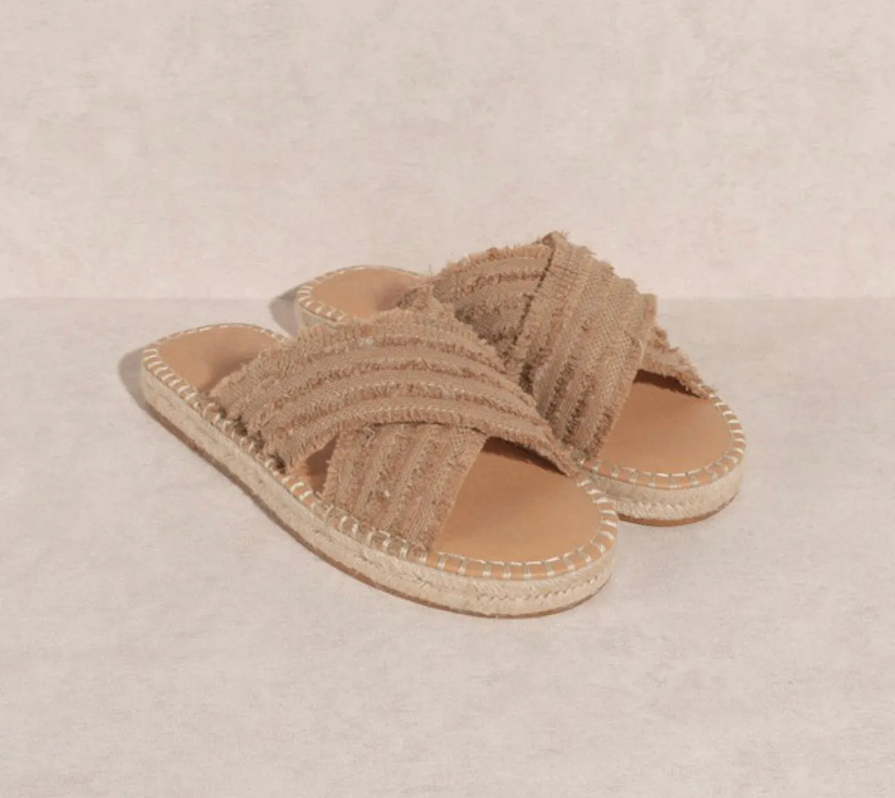 Oasis Society Espadrille Beach Flat Sandals