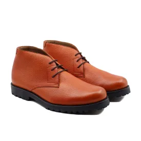 Paler - Men's Tan Pebble Grain Leather Chukka Boot