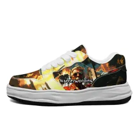 Personalized Trump Sneakers, Custom  Patriotic Bio-degradable Shoes, Unisex Pride Shoes