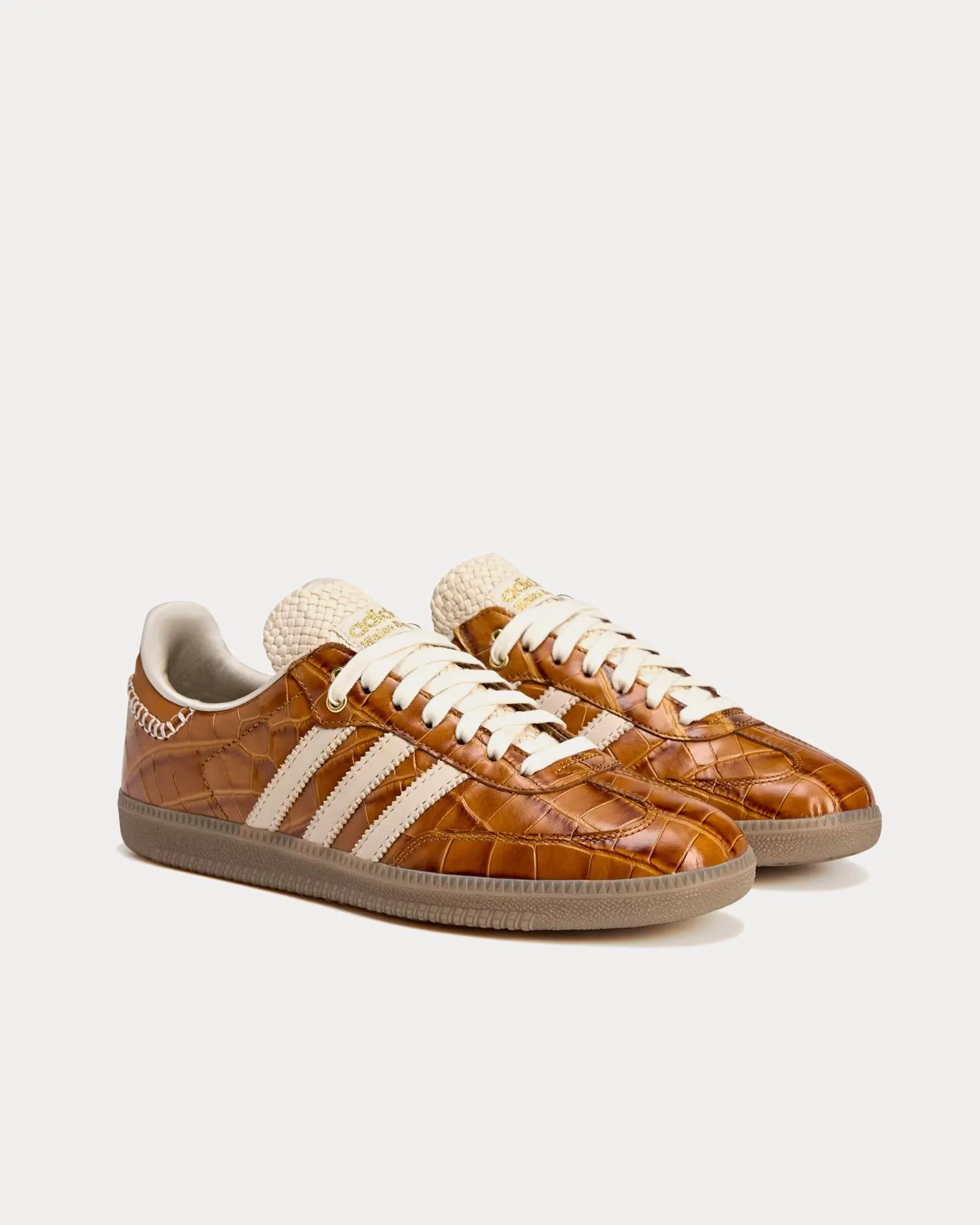 Samba Supplier Colour / Wonder White / Night Brown Low Top Sneakers
