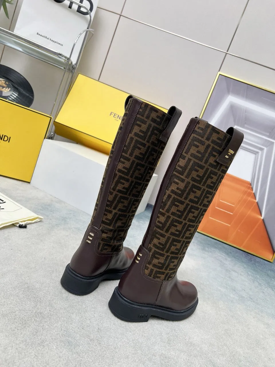 SE1496 Fendi Filo Boots / Size5-11