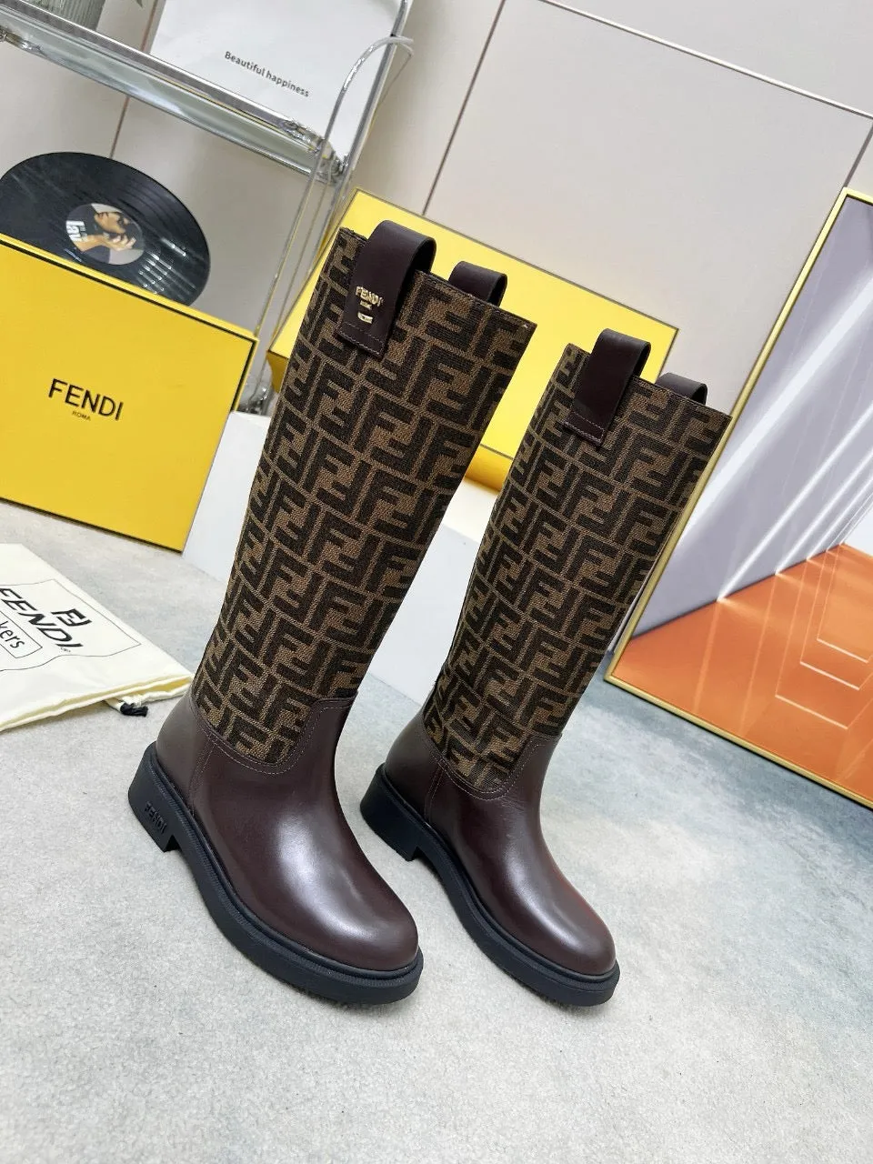 SE1496 Fendi Filo Boots / Size5-11