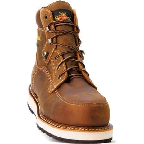 Thorogood Men's Iron River Series 6" Steel Toe Waterproof Work Boot -Brown- 804-4145
