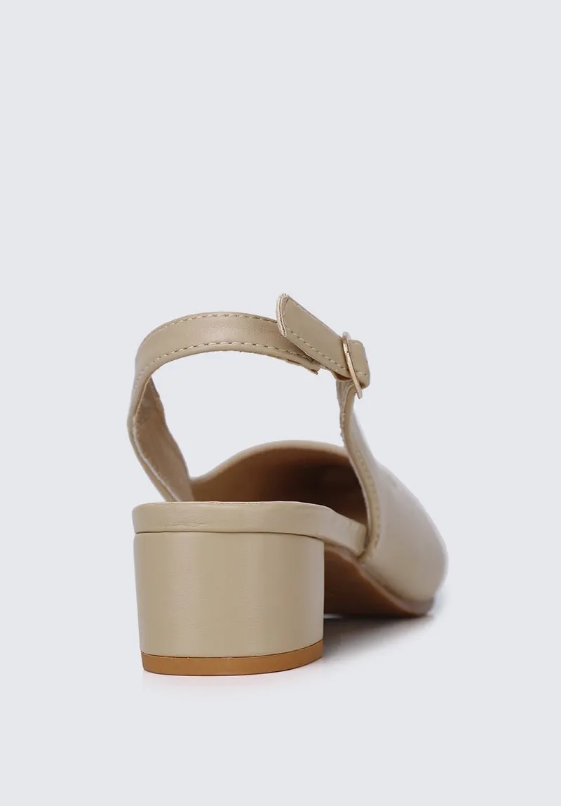Valerie Comfy Heels In Nude