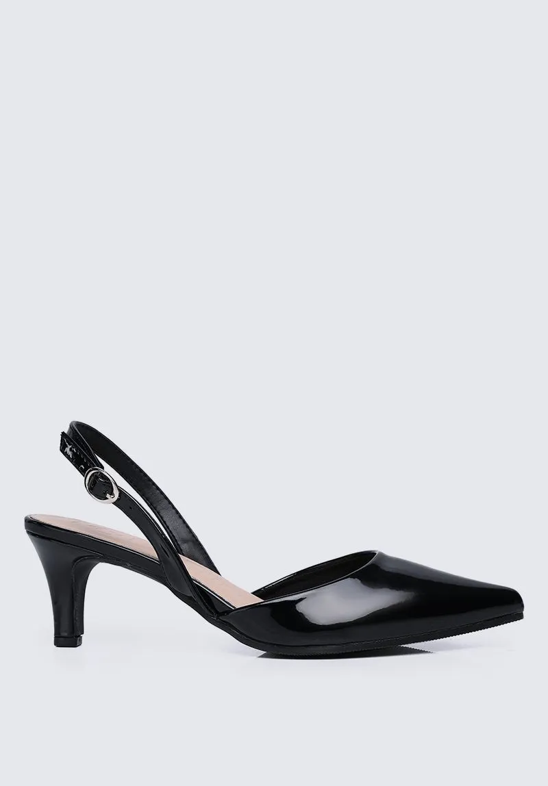 Vicky Comfy Heels In Black