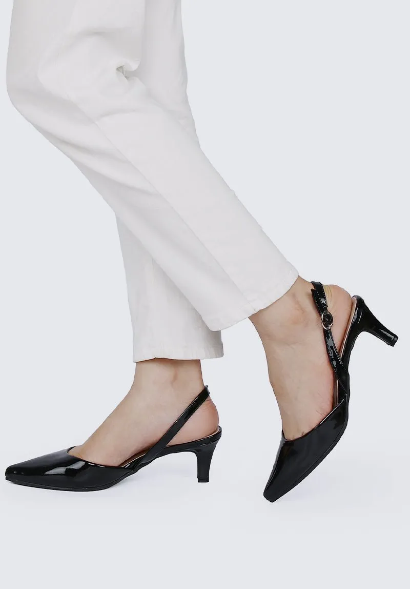 Vicky Comfy Heels In Black