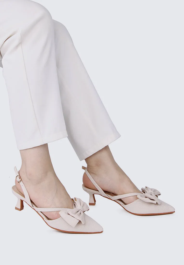 Viola Comfy Heels In Nude