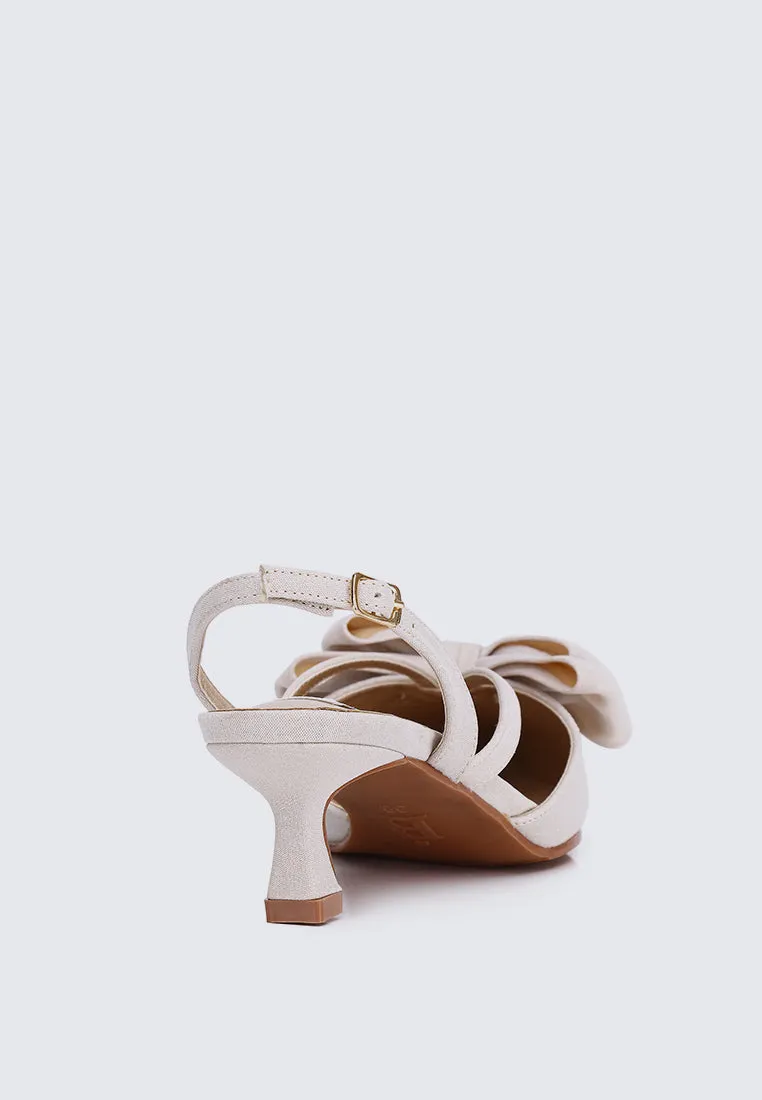 Viola Comfy Heels In Nude