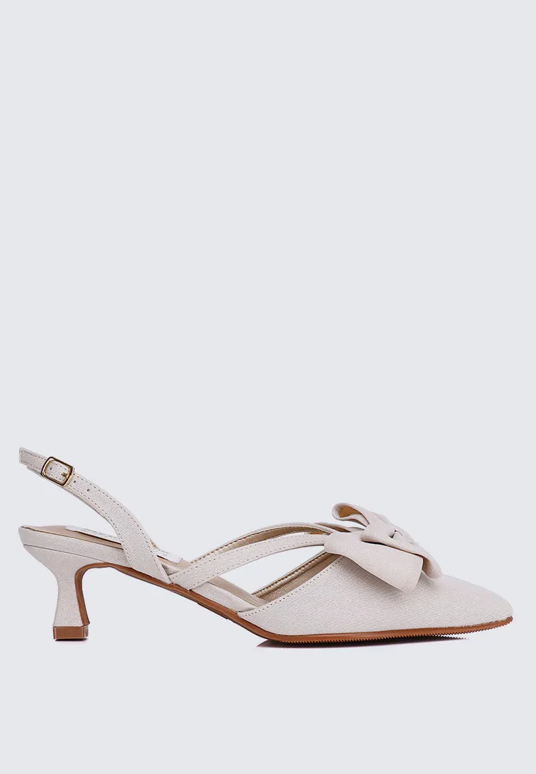 Viola Comfy Heels In Nude