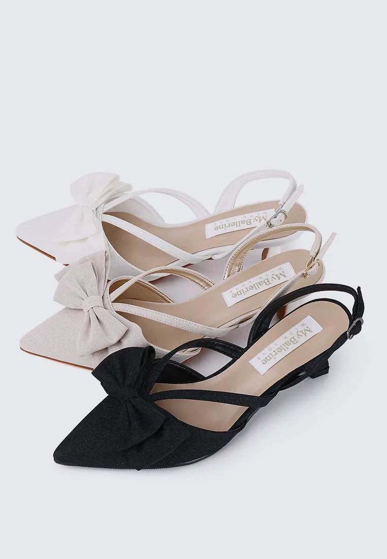 Viola Comfy Heels In Nude