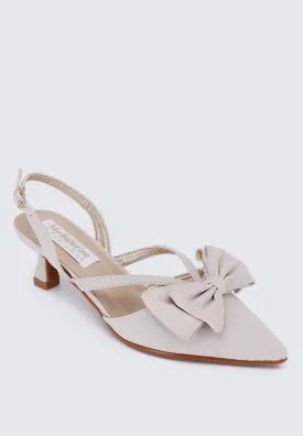 Viola Comfy Heels In Nude