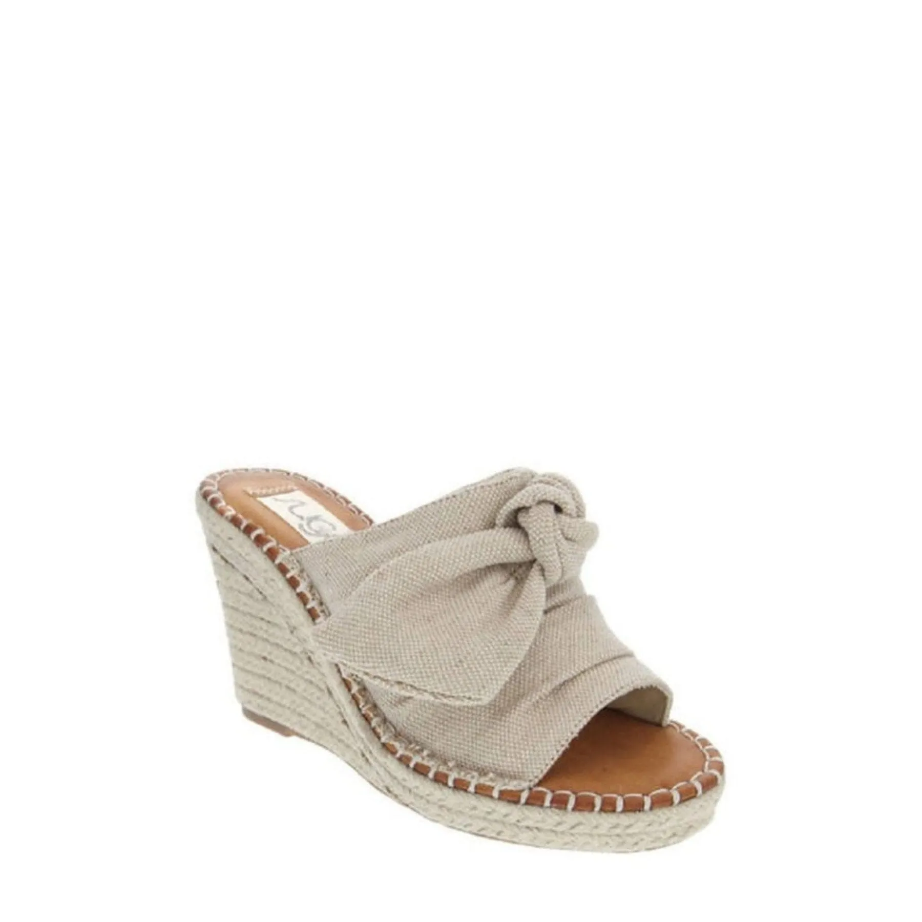 Womens Sandals, High Heel Slip-On Wedge Shoes (size 7.5)